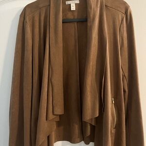 Dana Buchman Tan Draped Women's Blazer